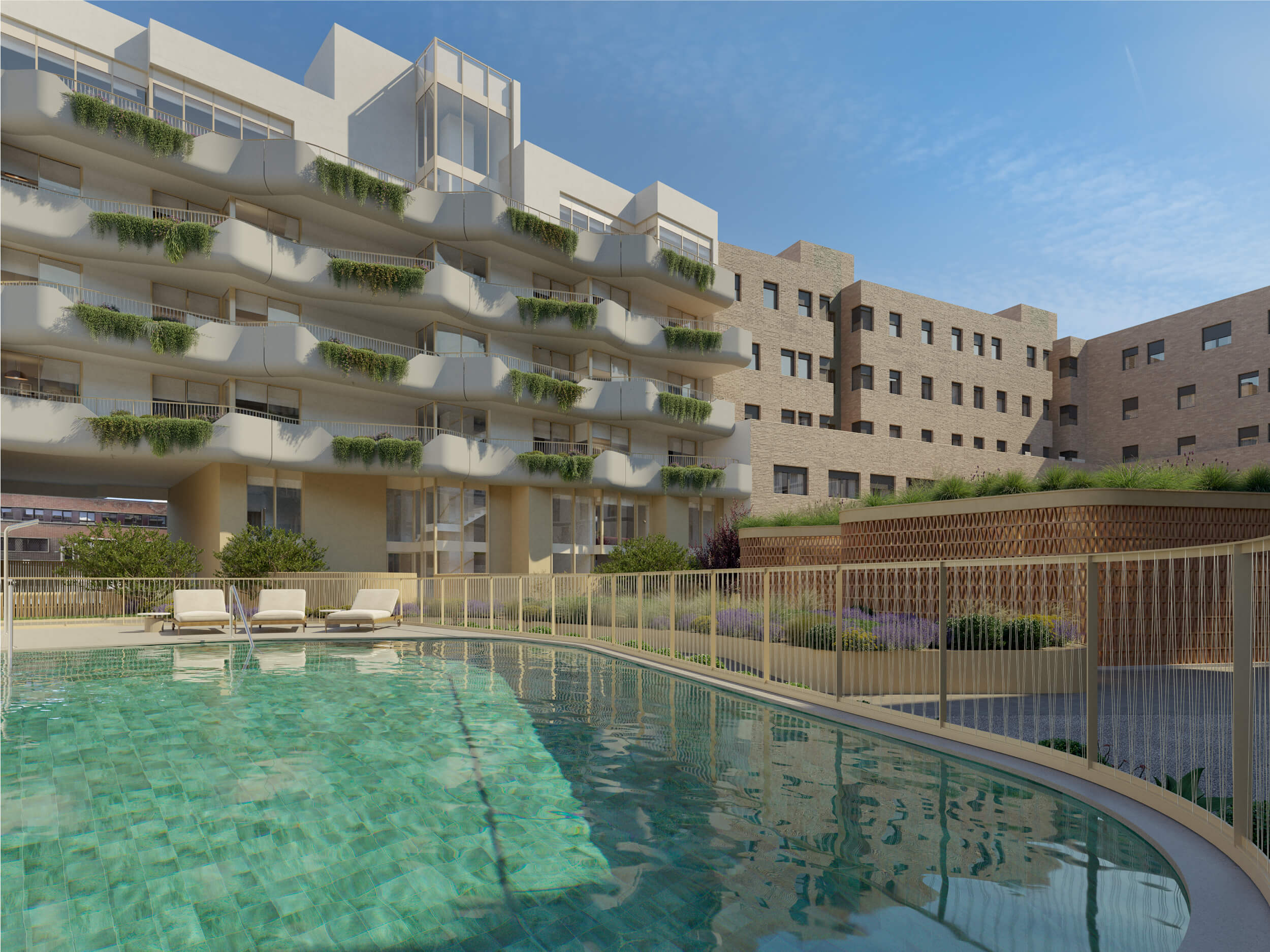 Render Iconico Piscina Diurna